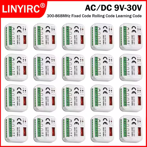 Universal Garage Door Gate Remote Control Receiver 300 a 868 MHz Receiver AC/DC9-30V Gate Controller