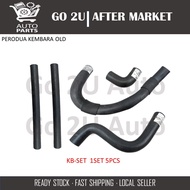 RADIATOR HOSE 1SET 5PCS RUBBER !!  - KB-SET PERODUA KEMBARA OLD { Go2U Auto Part }