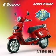 UNITED E-MOTOR Motor Listrik C2000 - OTR JABODETABEK
