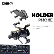 Phone Holder Car Cellphone Air Vent Clip Tempat Letak Telefon Dashboard Stand Hadnphone Fon Pemengan