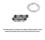 LAINA Lens Mount Double Adapter, Nikon Nikkor F Mount D/SLR Lens And Canon EOS (EF / EF-S) D/SLR Len