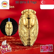 SG Local Seller Metal Cicada Shape Butane Lighter, Windproof Portable Refillable Lighter with Adjust