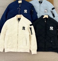 韓國預訂 4色選 MLB 刺繡logo 手袖口袋棒球外套