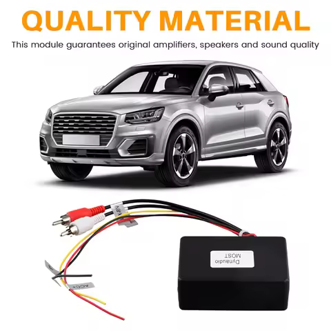 NEW-Car Stereo MOST Fiber Optical Radio Decoder Amplifier Adapter Box For VW Dynaudio Skoda Kodiaq