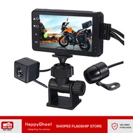 Motorbike Dash Cam DVR Front+Rear View Dash Camera Motorcycle Dash Cam Video Recorder