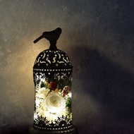 永生花燭臺擺設 - 復興時代 (月白)(小)