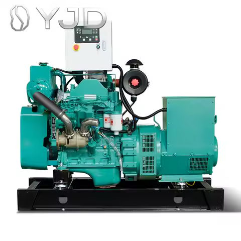DYJD CCS Certified WELLPOWER 6BT5.9 100HP Marine Diesel Generator 50Hz 400V 1500RPM New Water Coolin