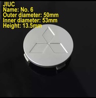 JC | 4PCS 50Mm ศูนย์ Hub Cap สำหรับ Mitsubishi Mirage/ Mirage G4/Mirage Gls/เก่า Lancer/ Ataway/ Outlander 2.4ดุมล้อหมวก