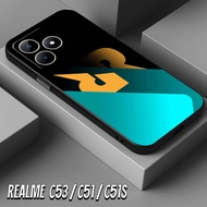HP KASA CASE - case For REALME C53/C51/C51S Latest RRQ Fashion - Glass Softcase - Glossy New 2026 - 