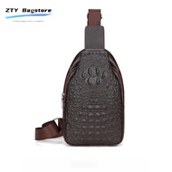 Chest bag for men sling bag for men leather Waterproof Messenger Cycling Bag Leather chest bag for m