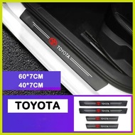 ❁ ✝ ∮ ⚖ 【TOYOTA】Toyota TRD Carbon fiber car door sticker Suitable Protector for RUSH/WIGO/INNOVA/Ca