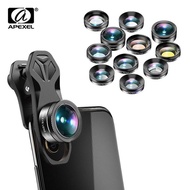 Bộ ống kính lens camera Apexel 11in1 APL DG1 cho điện thoại - Lens góc rông macro mắt cá kính lọc