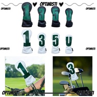OPTIMISTI8E Golf Club Cover, Multifunctional PU Leather Golf Club Head,  Portable 1 3 5 U Embroidere