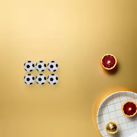 6 Pcs/ 10 Pcs Mini Football Balls Hips Material Table Soccer Game Table Football Soccer Replacement 
