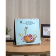Handcrafted Real Pressed Flower 2026 Calendar "Ikebana" Desk Calendar DIMENSION: 20.5 CM X 20.2 CM