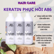 Keratin A86 Keratin phục hồi tóc hư tổn tóc nhũn tóc cháy khô xơ bông xù chai 1000ml _ Hair Care