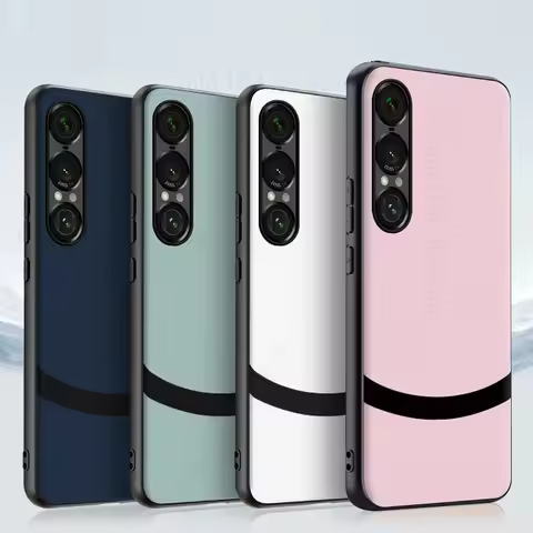 For Sony Xperia 1 VII Spliced Leather Phone Case For Xperia 1 VI 1V Soft Bumper Phone Shockproof Bac
