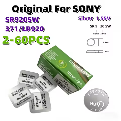 2-60PCS SR920SW Original For SONY AG6 371 LR920 SR927 171 370 L921 LR69 SR920 Button Batteries For W