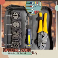 CRIMPING PLIERS Set 5 Interchangeable Head Tool KIT