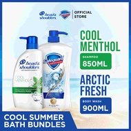 [Summer Fresh Bath Bundle] Head & Shoulders Cool Menthol 850mL + Safeguard Bodywash Arctic Fresh 900