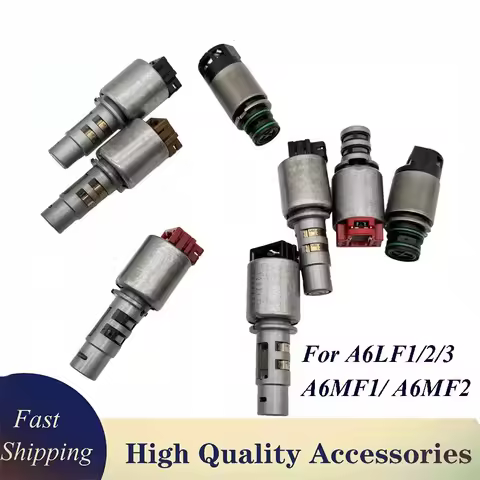 8PCS Transmission Solenoid Kit Solenoid Kit A6LF1/2/3 A6MF1 A6MF2 6 Speed Automatic For Hyundai Kia 