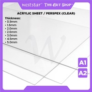 [WETAS] A1 / A2 Acrylic Sheet Acrylic Board Perspex Transparent Clear Arcylic Board Akrilik Board Ar