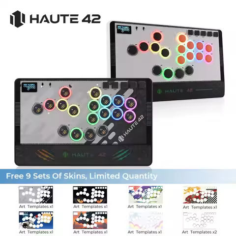 Haute42 C-AT Magnetic Leverless Hitbox Controller Stickless Arcade Controller Keyboard For PC/PS4/PS