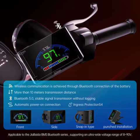 JBD BMS BT LCD Display SOC Screen Wireless Connection For JBD Smart BMS LiFePo4 Li-ion Bms Bluetooth