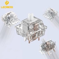 LEOBOG Ice Soul Switch 30g Tactile 5-Pin Factory Pre-Lubed Crystal Transparent RGB SMD MX-Comp for G