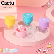 CACTUS Glasses Lenses Box Plastic Manually Portable Glasses Lenses Container