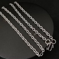 3mm Thickness Stainless Steel WanZhi Amulet Necklace L70cm.