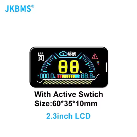 JKBMS Smart BMS LCD Display 2.3 Inch Lithium Battery Smart Bms Accessories Intelligent Battery Level