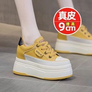 Women's Shoes Small Shoes Inner Heightening Thick-Soled Sneakers Casual Sports Shoes Women's Small S
