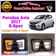 OEM Daytime Running Light Drl Daylight with Signal fog lamp cover~Perodua Axia 2017 G-Spec
