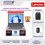 Lenovo IdeaPad Slim 5 16AHP10 83HW0003MJ 16" 2.8K Laptop Luna Grey ( Ryzen 7 8845HS, 16GB, 512GB SSD