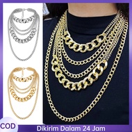 Layer Necklace Long Chain Necklace Chain Necklace Multilayer Chain Style Chain Necklace Large Chain 