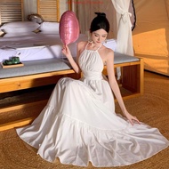 (Trendy)  Boho Plain Tiered Layer Dress for Women L133AD055