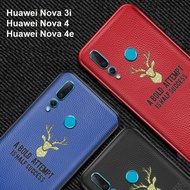 Huawei Nova 3i 4 4e Nova3i Nova4e Leather Reindeer Phone Case Casing Cover
