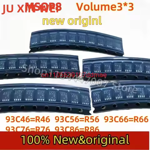 5PCS 93C46 R46 93C56 R56 93C66 R66 93C76R76 93C MSOP8 EEPROM Chip For New Type For Hyundai For Kia F
