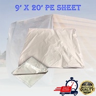 9' X 20' PLASTIC SHEET COVER Multipurpose Dust Sheet Cover Protection Plastic Sheet Cover