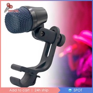 [Prettyia1] Dynamic Instrument Clip on Drum Mic Professional Dynamic Mic Drum for Electric Shows