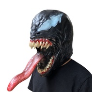 YERZ การ์ตูนมาร์เวล คอสเพลย์ VENOM 3 แต่งตัวขึ้น ตัวป้องกันใบหน้า  VENOM แบบเต็มหน้า อุปกรณ์ประกอบชุ