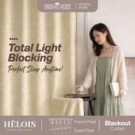 Dreamynight Home Helois 1Pc Ready-made Curtain Langsir 99% Blackout Eyelet Ring Smooth Design