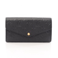 【二手】LOUIS VUITTONPortefeuille Sarah 雙折長皮夾 M82257 黑色皮革 Portefeuille Sarah 女士二手 B