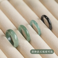 Natural Jade Ring Ice Waxy Jade Jade Ring