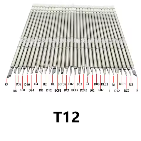 Free shipping T12 Electric Soldering Iron Tips T12-K B2 BC2 ILS JL02 D24 KF For Hakko fx951 DIY Sold