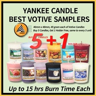 [YANKEE CANDLE] YANKEE CANDLE VOTIVE SET gift set yankee candle 12 best yankee candle mini scents Home fragrance