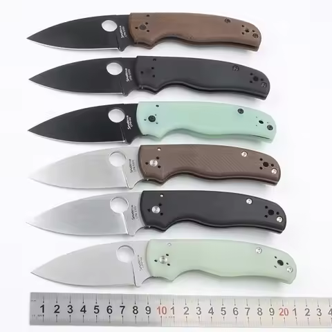 C229 High Hardness Outdoor Bearing Folding Knife S30v Stone Washing G10 Wilderness Survival Sharp Po