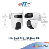 Ezviz H90 | Ezviz H9c Smart Home 2K+ Dual-Lens Pan/Tilt Outdoor Security CCTV Camera
