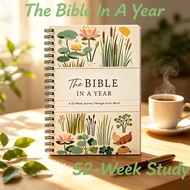 52 Week Devotional Spiral Notebook 52-Week Women's Bible Study Plan Bible Study Notebook Wide Margin